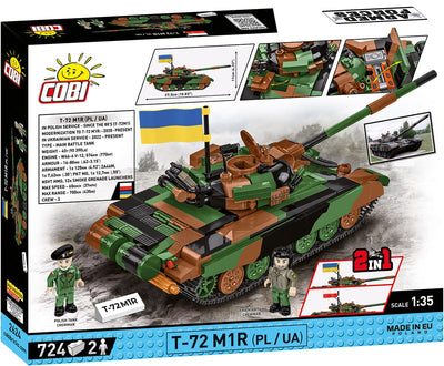 T-72 M1R brick tank model - COBI 2624 - 724 bricks Tank Cobi 