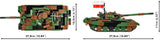 T-72 M1R brick tank model - COBI 2624 - 724 bricks Tank Cobi 