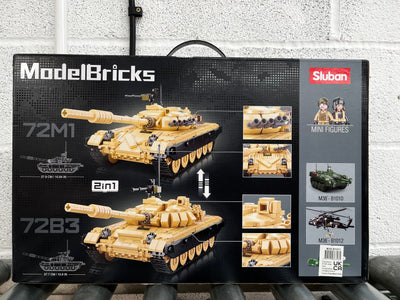 T-72B3 brick tank model - Sluban M38-B1011 - 770 bricks Tank SLUBAN 