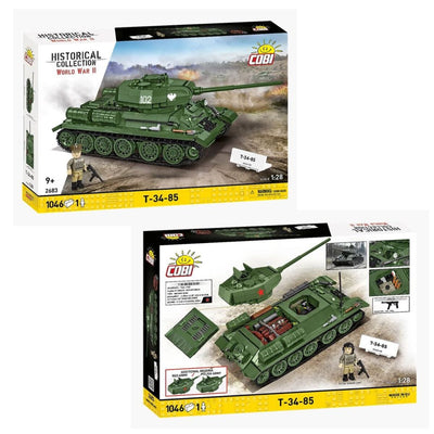 T34-85 brick tank model - COBI 2683 - 1046 bricks Tank Cobi 