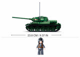 T34-85 brick tank model - Sluban M38-B0982 - 497 bricks Tank SLUBAN 