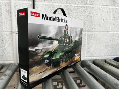 T34-85 brick tank model - Sluban M38-B0982 - 497 bricks Tank SLUBAN 