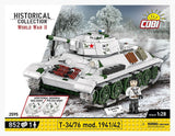 T34/76 mod. 1941/1942 brick tank model - COBI 2595 - 852 bricks Tank Cobi 