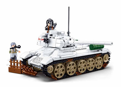 T34/85 Medium tank model - Sluban M38-B0978 - 518 bricks Tank SLUBAN 