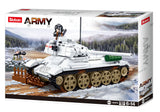 T34/85 Medium tank model - Sluban M38-B0978 - 518 bricks Tank SLUBAN 