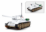 T34/85 Medium tank model - Sluban M38-B0978 - 518 bricks Tank SLUBAN 