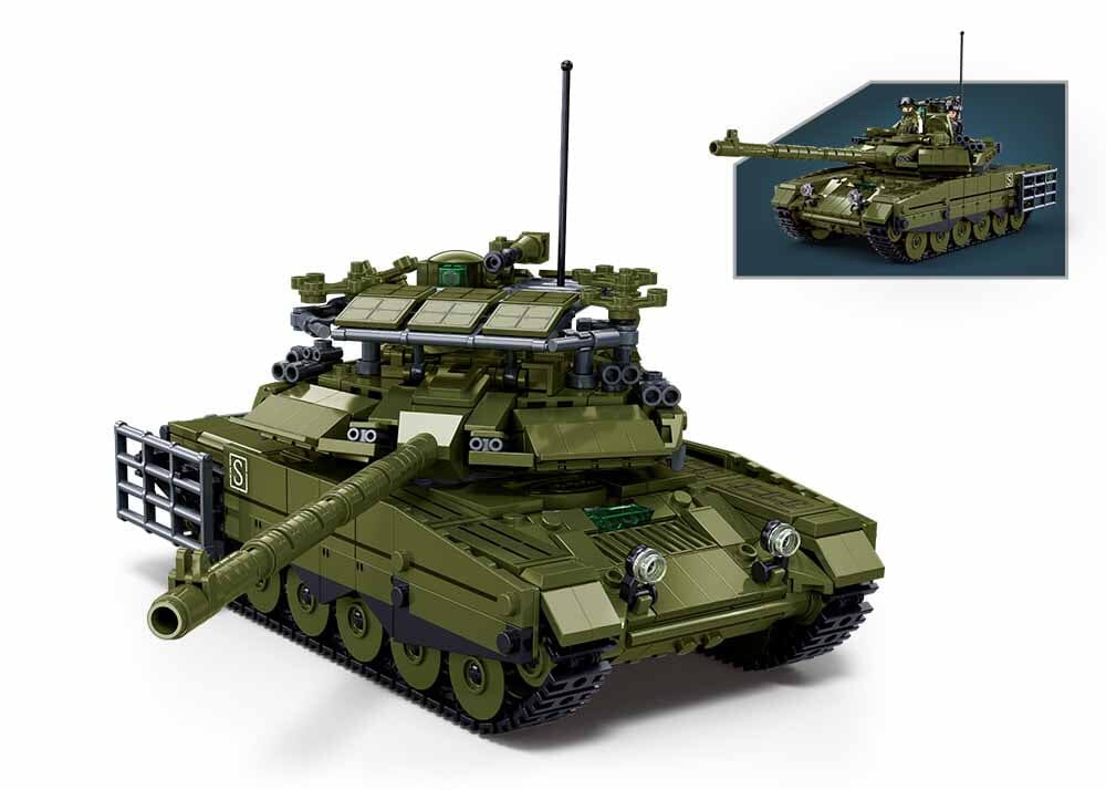 T90M-S brick tank model - Sluban M38-B1377 - 811 bricks – BRICKTANKS