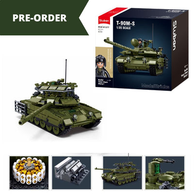 T90M-S brick tank model - Sluban M38-B1377 - 811 bricks Tank SLUBAN 