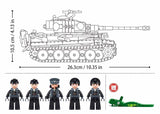 Tiger E-S brick tank model - Sluban M38-B1533 - 943 bricks Tank SLUBAN 