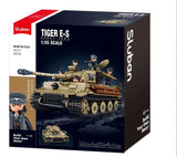 Tiger E-S brick tank model - Sluban M38-B1533 - 943 bricks Tank SLUBAN 