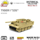 Tiger I 131 brick tank model - COBI 3095 - 161 bricks Tank Cobi 