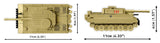 Tiger I 131 brick tank model - COBI 3095 - 161 bricks Tank Cobi 