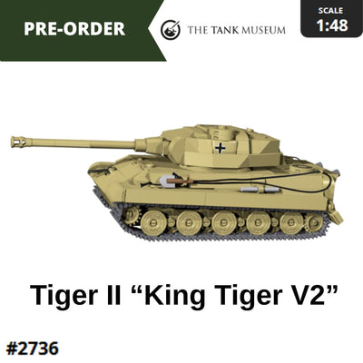 TIGER II "King Tiger V2" brick tank model - COBI-2736 - 552 bricks Tank Cobi 