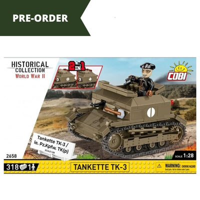 TK-3 Tankette brick model - COBI 2658 - 318 bricks Cobi 