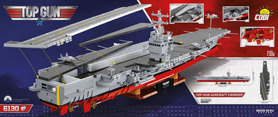 TOP GUN Aircraft Carrier CV-65 brick model ship- COBI 5922 - 6130 bricks Ship Cobi 