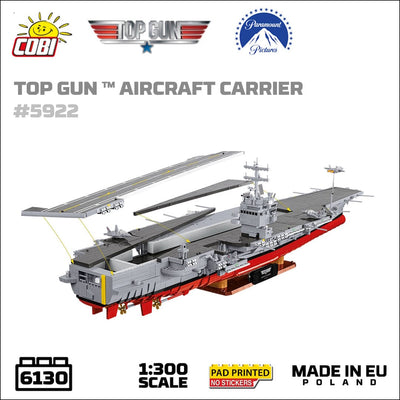 TOP GUN Aircraft Carrier CV-65 brick model ship- COBI 5922 - 6130 bricks Ship Cobi 