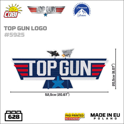 Top Gun logo brick model 40th Anniversary - COBI 5925 - 620 bricks Planes Cobi 