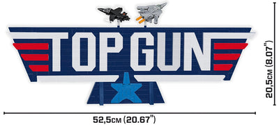 Top Gun logo brick model 40th Anniversary - COBI 5925 - 628 bricks Planes Cobi 