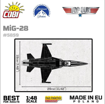 Top Gun MIG-28 brick plane model - COBI 5859 - 332 bricks Planes Cobi 