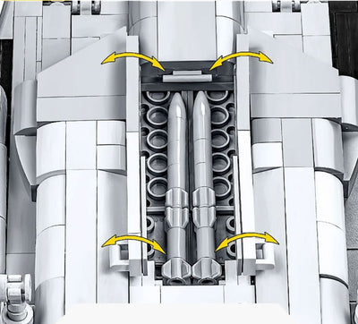 Top Gun SU-57 Felon brick plane model - COBI 5921 - 816 bricks Planes Cobi 