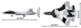 Top Gun SU-57 Felon brick plane model - COBI 5921 - 816 bricks Planes Cobi 