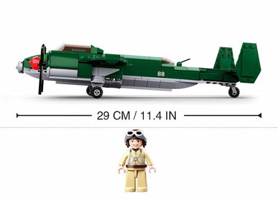 Tupolev TU-2 Bomber brick model plane - Sluban M38-B0688 - 311 bricks Planes SLUBAN 