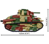 Type 95 Ha-Go tank brick model - COBI 3115 - 380 bricks Tank Cobi 