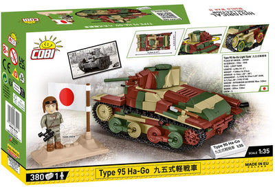 Type 95 Ha-Go tank brick model - COBI 3115 - 380 bricks Tank Cobi 
