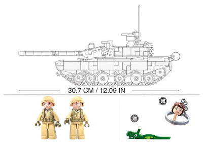 Type 99A brick tank model - Sluban M38-B0790 - 893 bricks Tank SLUBAN 