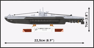 U-BOOT U-47 VIIB submarine brick model - COBI 4858 - 165 bricks Ship Cobi 