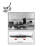 U-BOOT U-47 VIIB submarine brick model - COBI 4858 - 165 bricks Ship Cobi 