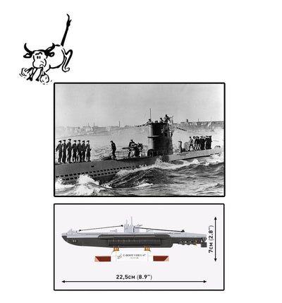 U-BOOT U-47 VIIB submarine brick model - COBI 4858 - 165 bricks Ship Cobi 