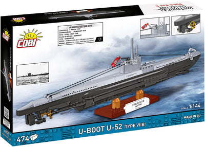 U-Boot U-52 VIIB submarine brick model - COBI 4852 - 470 bricks Ship Cobi 