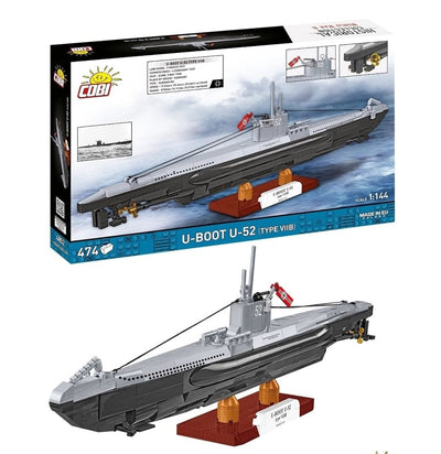 U-Boot U-52 VIIB submarine brick model - COBI 4852 - 470 bricks Ship Cobi 