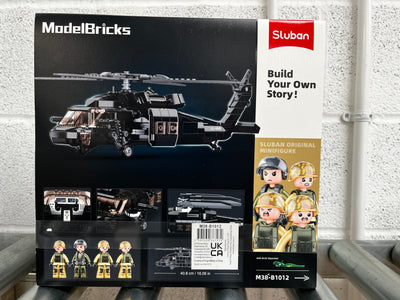 UH-60 Black Hawk brick model helicopter - Sluban M38-B1012 - 692 bricks Planes SLUBAN 