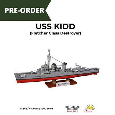 USS Kidd battleship brick model - COBI 4866 - 700 bricks Ship Cobi 