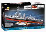USS Kidd battleship brick model - COBI 4866 - 706 bricks Ship Cobi 