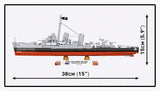 USS Kidd battleship brick model - COBI 4866 - 706 bricks Ship Cobi 