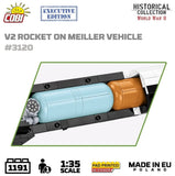 V2 rocket on Meiller vehicle brick model - COBI 3120 - 1191 bricks EXECUTIVE EDITION Other Military Cobi 