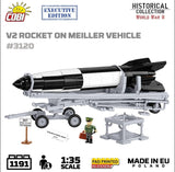 V2 rocket on Meiller vehicle brick model - COBI 3120 - 1191 bricks EXECUTIVE EDITION Other Military Cobi 