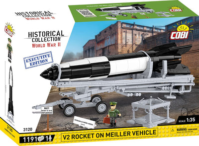V2 rocket on Meiller vehicle brick model - COBI 3120 - 1210 bricks EXECUTIVE EDITION Other Military Cobi 