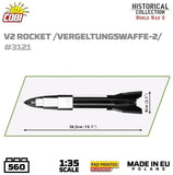 V2 rocket / Vergeltungswaffe-2 brick model - COBI 3121 - 560 bricks Other Military Cobi 