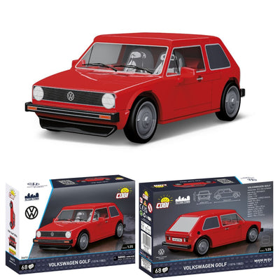 Volkswagen Golf car brick model (1974) - COBI 24613 - 68 bricks car Cobi 