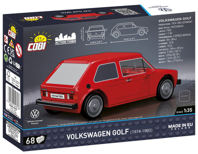 Volkswagen Golf car brick model (1974) - COBI 24613 - 68 bricks car Cobi 