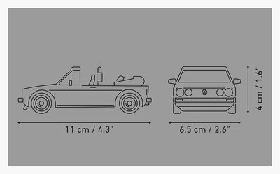 Volkswagen Golf GTI Cabriolet (1984) car brick model - COBI 24661 - 93 bricks car Cobi 