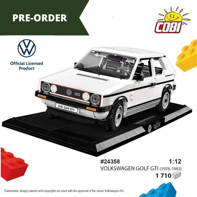 Volkswagen Golf GTI car brick model (1976-1983) - COBI 24358 - 1710 bricks car Cobi 