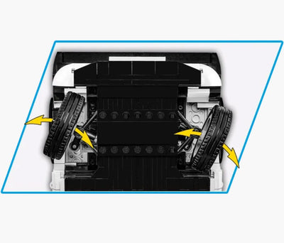 Volkswagen Golf GTI car brick model (1976-1983) - COBI 24358 - 1710 bricks car Cobi 
