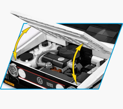 Volkswagen Golf GTI car brick model (1976-1983) - COBI 24358 - 1710 bricks car Cobi 