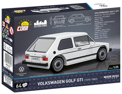 Volkswagen Golf GTI car brick model (1976) - COBI 24614 - 64 bricks car Cobi 