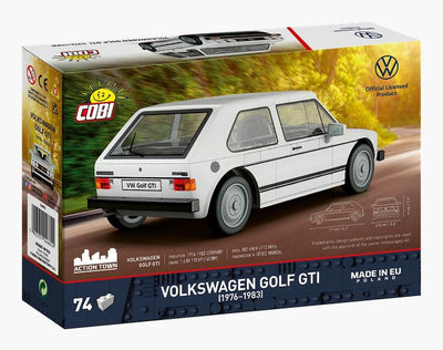 Volkswagen Golf GTI (white) car brick model - COBI 24662 - 74 bricks car Cobi 